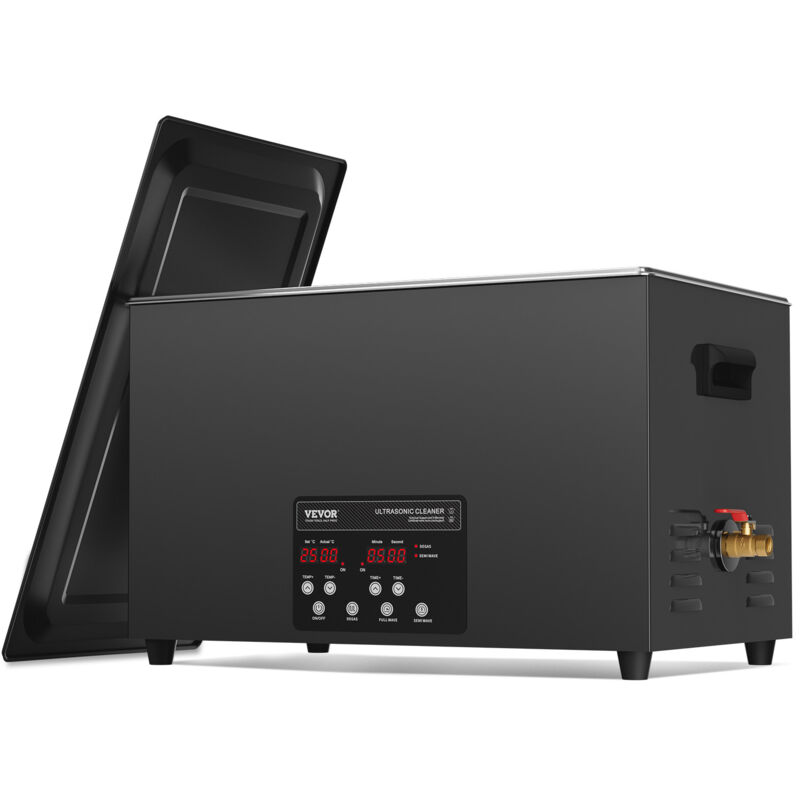 VEVOR Ultraschallreiniger 600 W digitales Ultraschallreinigungsgerät 30 L mit verbesserter Entgasung & Schonmodus, 40 kHz industrieller Ultraschallreiniger mit Timer & Heizung für Schmuckwerkzeuge