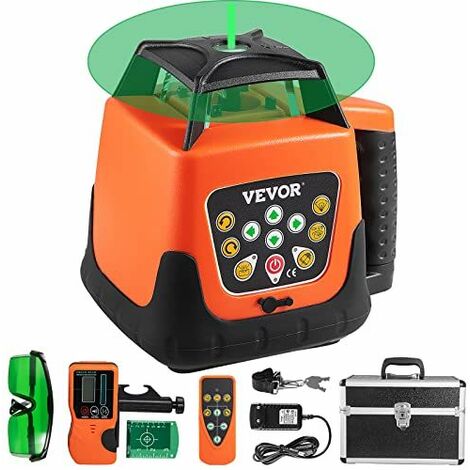 VEVOR Niveau Laser Autonivelant 500 m Laser Rotatif Horizontal Vertical 360° Niveau La...