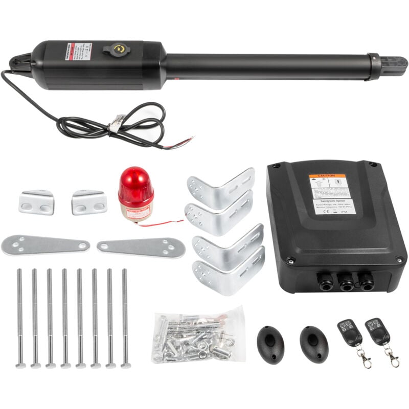 Vevor - Ouvre-porte automatique electrique, capacite 380 kg, ouvre-porte battant unique, longueur 5,5 m, vitesse 16 mm/s, 80 w, avec telecommande,