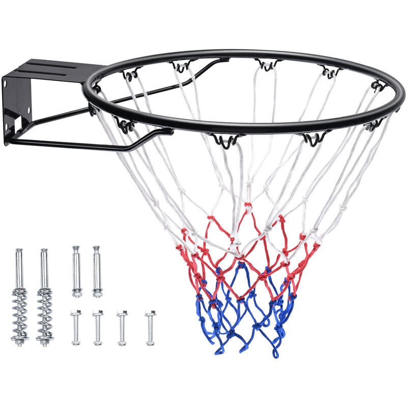 Vevor - Panier de Basket Diametre Exterieur 485 mm Cerceau de Basket-ball en Acier au Carbone avec Filet But de Basket-ball Mural Piece de