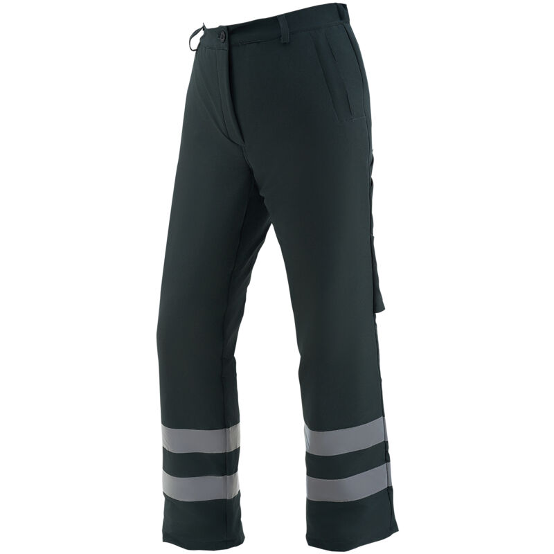 VEVOR Pantalon de Securite de Tronconneuse, Classe A, Jambieres de Tronconneuse Protection 8 Couches, Ceinture Reglable, Poche, pour Travail Bois,