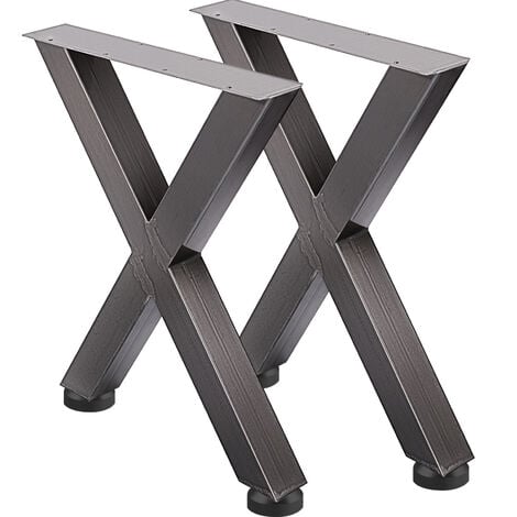 Patas de mesa de comedor de acero inoxidable, patas de metal, escritorio de  oficina, patas de muebles en forma de U, 28 pulgadas, moderno, juego de 2