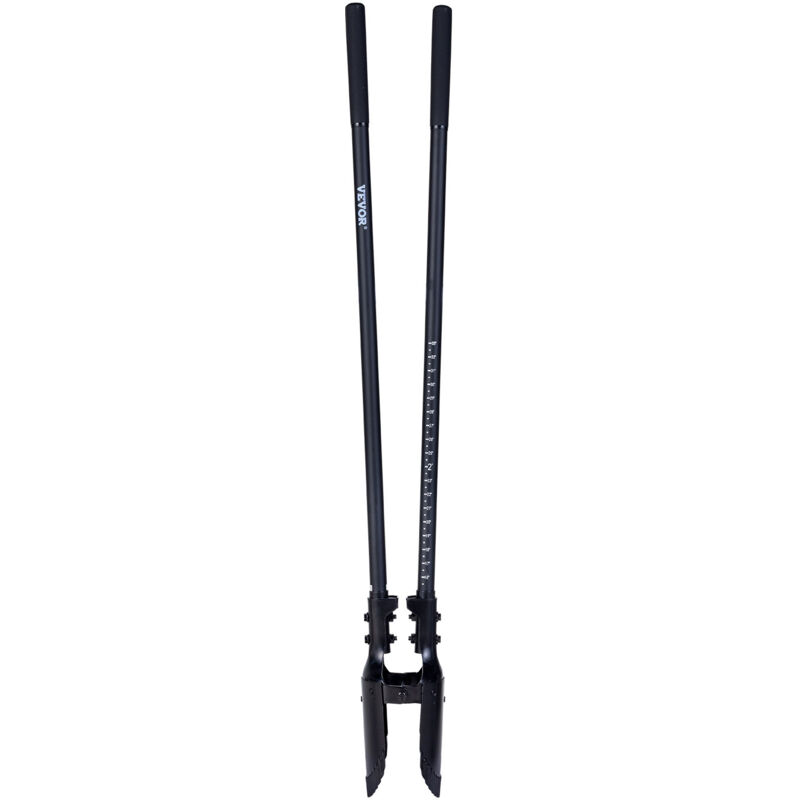 Vevor – Pelle à trous de poteau manuelle 1460 mm – Manche en fibre de verre – Lame en acier 50Mn – Creusement précis de 145 mm de diamètre