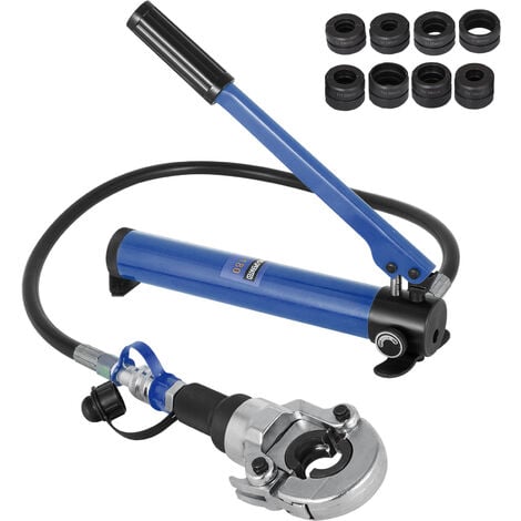 VEVOR Pince a Sertir Hydraulique Forme TH/U 16-20/25-32 Kit De Pince De Sertissage Multicouche Force de Pression 6 T Sertisseuse Tete Pivotante a 360°, avec Bouteille pour Tuyaux en Aluminium, PEX, PB