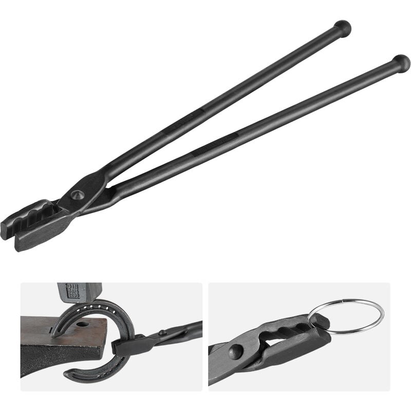 Vevor - Pince de Forge 46 cm Tenailles de Forge en Gueule de Loup Construction Durable en Acier au Carbone Long Manche Bonne Prise Operation Plus