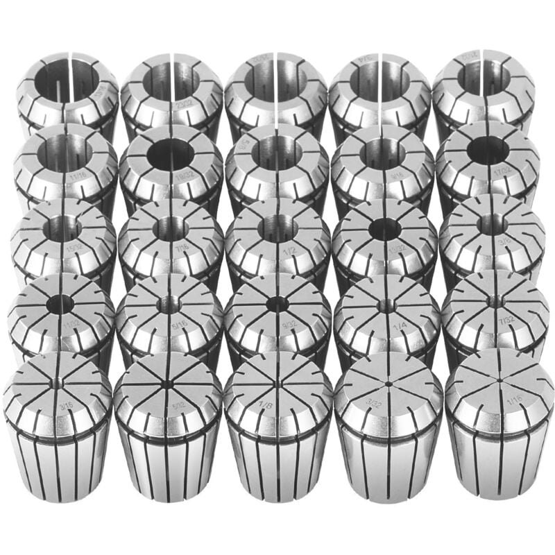 Pinza a Molla ER32 25 Pezzi 1/16'-13/16'