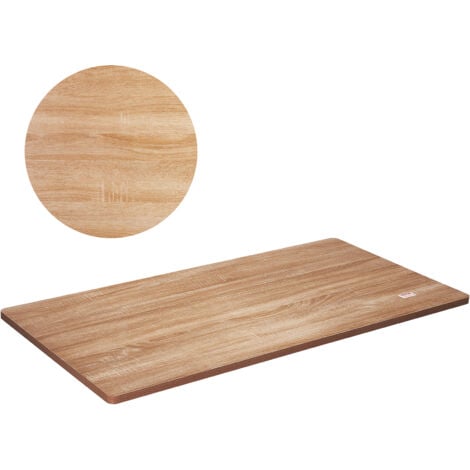 VEVOR Planche Bureau 180x80x2,5 cm Plateau de Table Charge 100 kg Dessus de Table en Panneaux Particules Rectangulaire pour Bureau Debout Electrique Reglable, Plan de Travail, Table a Manger, Maison