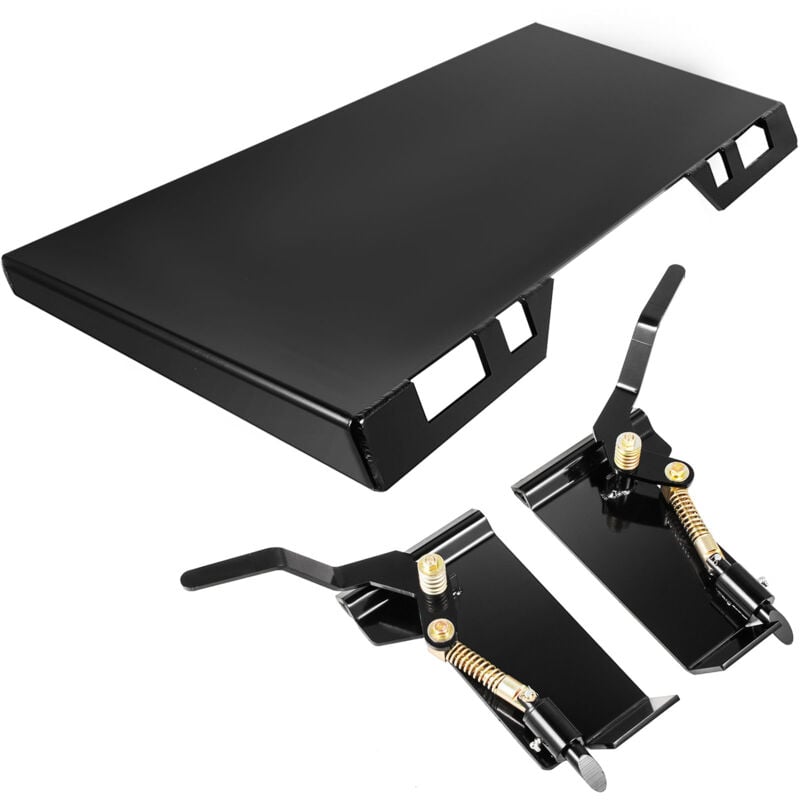 Vevor - Plaque de fixation pour chargeuse compacte, 6 mm, plaque de montage rapide pour direction compacte, largeur interieure 1143 mm, 470 mm de