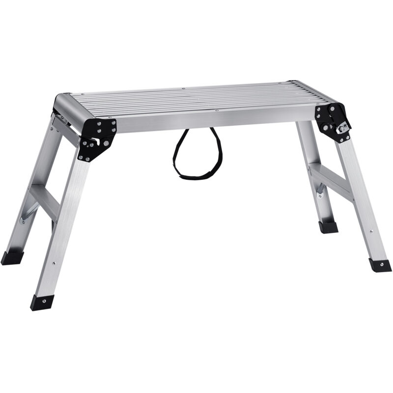 VEVOR Plateforme de Travail Établi Pliant Marchepied Aluminium 76×30×50,8cm Capacité 150KG