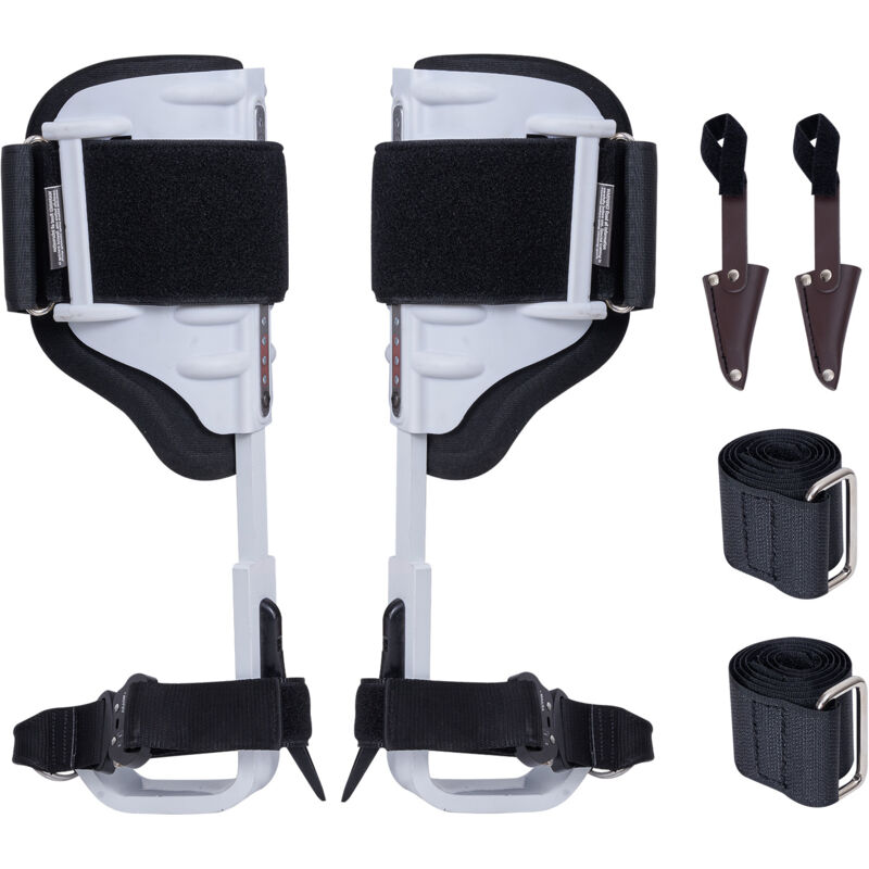 Vevor - Pointes deescalade dearbre, 1 paire, crampons deescalade dearbre en aluminium, charge de 158 kg, equipement avec sangles et protecteurs de