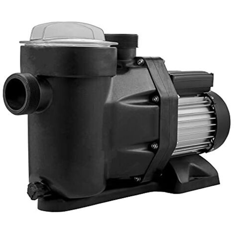 VEVOR Pompa ad Acqua a Pressione Potenza 1 HP / 750 W, Max. Portata 19200 L/H Pompa per Piscina con Cavo 1,5 m, Elettropompa Pompa Filtro Piscina Velocità da 3450 RPM per Interrato e Fuori Terra