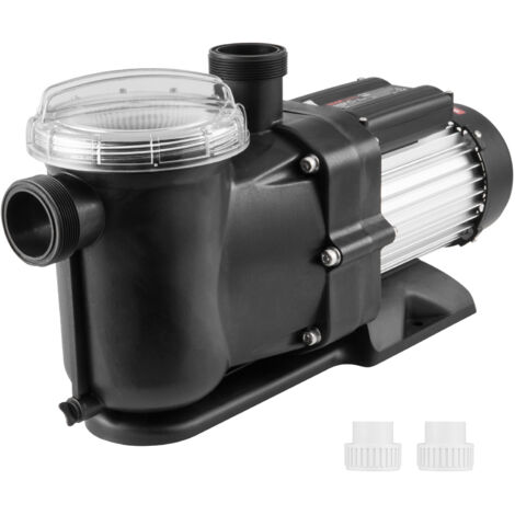 VEVOR Pompa per piscina fuori terra, 1200 W 100 GPM, velocita 2850 giri/min, pompa per piscina con testa di sollevamento 50 piedi max. con cestello filtrante, per piscine fuori terra, spa
