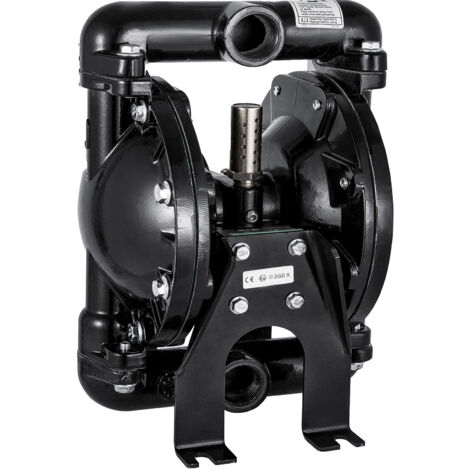 VEVOR Pompa pneumatica a doppia membrana Ingresso uscita 1 pollice Alluminio 35 GPM Max 120PSI per uso industriale, QBY4-25LF46-1inch-35