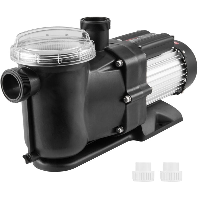 Vevor Pompe de piscine hors sol, 1200 w, pompe de piscine a vitesse unique 100 gpm, vitesse 2850 tr/min, pompe de piscine a tete elevatrice 15 m max.