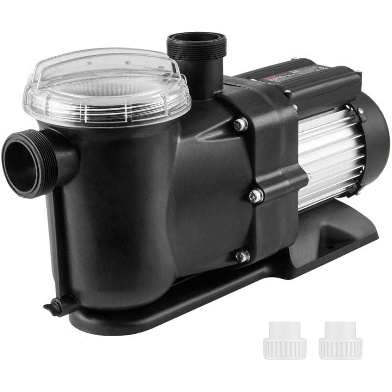 Vevor Pompe de piscine hors sol, 1500 w, pompe de piscine a vitesse unique 115G pm, vitesse 2850 tr/min, pompe de piscine a tete elevatrice 15 m max.