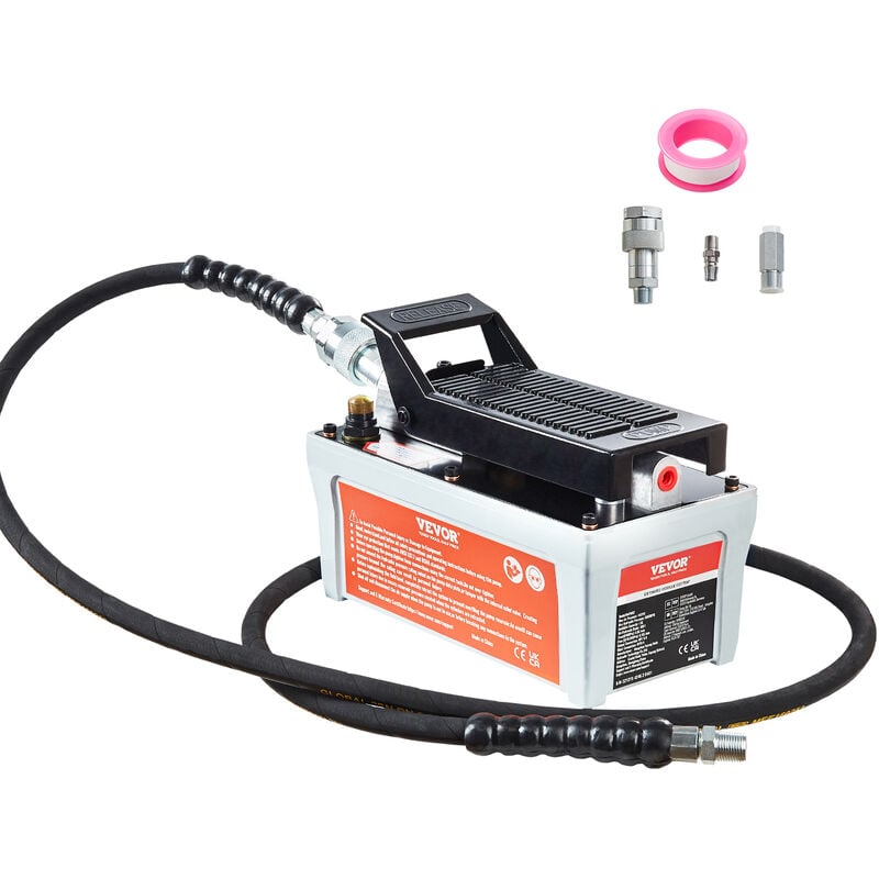 Vevor - Pompe Hydraulique a Air 700 bar Pompe Hydraulique Pneumatique a Pied Capacite du Reservoir 1,6 l Sortie deHuile 0,95 cm Entree deAir 0,64 cm