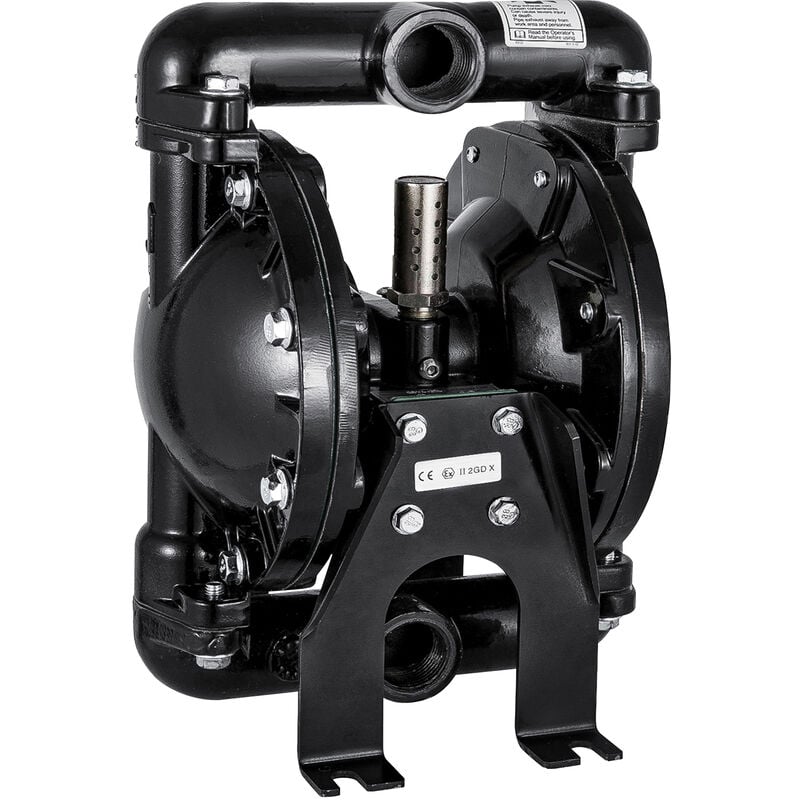 Mophorn - vevor Pompe pneumatique a double membrane, entree et sortie 25 mm, aluminium 24 gpm Max 100 psi, membrane nitrile pour chimie, industriel,