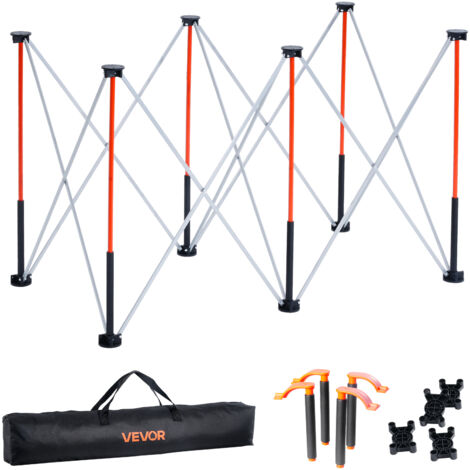 VEVOR Portable Folding Workstand, 1266 x 665 mm Collapsible Workbench, 1135 kg Weight Capacity, No Assembly Foldable Work Stand with Storage Bag, Table Top NOT Included, for Garage Workshop Outdoor
