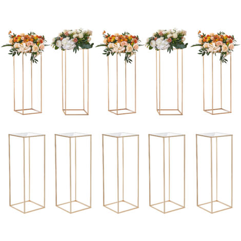Supporto Per Fiori Con Secchi In Metallo - Espositore Per Bouquet Rustico Per Matrimoni E Giardino