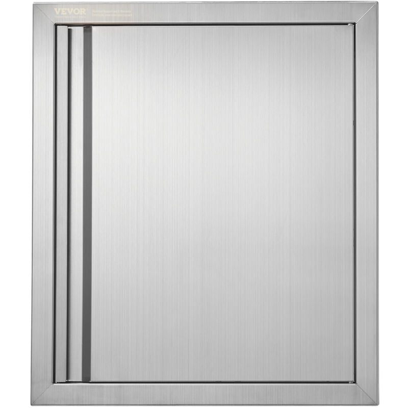 Vevor - Porte deAcces pour Barbecue, Porte de Cuisine Exterieure Simple de 457x533 mm, Porte Encastree en Inox, avec Poignee Encastree, pour Îlot de