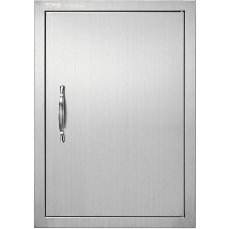 Mophorn - vevor Porte deAcces pour Barbecue, Simple Porte de Cuisine Exterieure 432x610x46 mm, Porte Encastree en Acier Inoxydable Reversible, avec