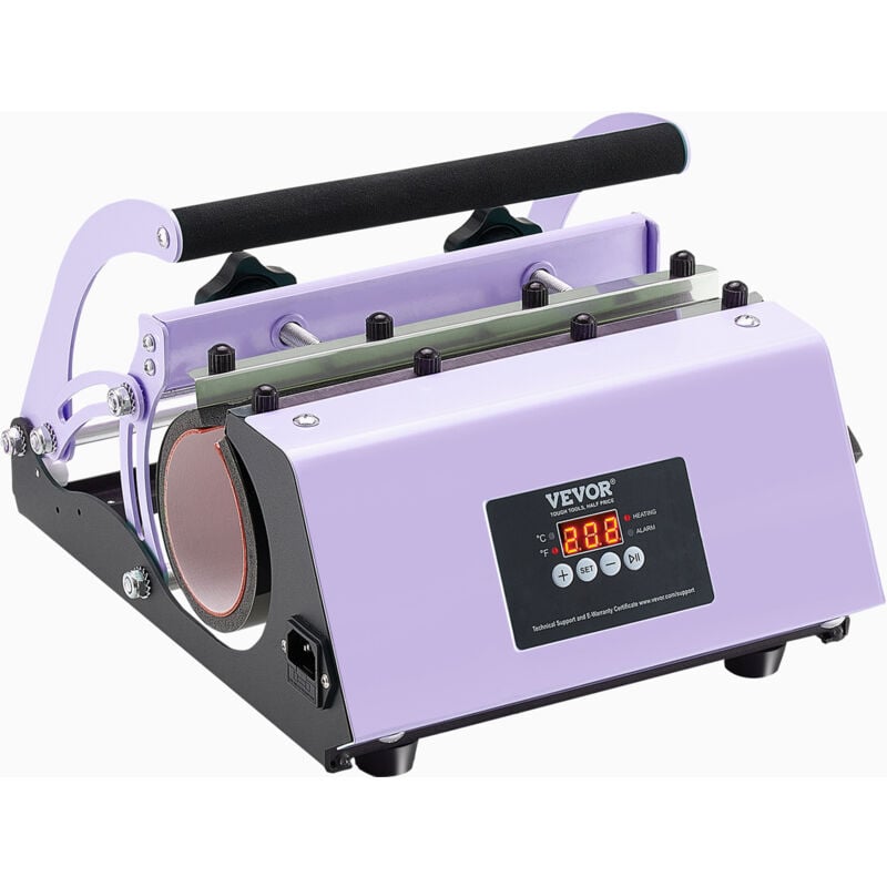 Vevor - Presse a Chaud pour Tasses 32,5-89 cL, Presse pour lImpression de Tasse 73-87 mm de Diametre, Machine de Sublimation avec Papier de