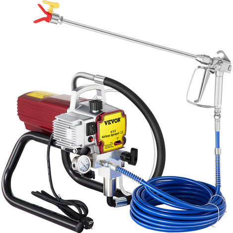 VEVOR Pulverizador de Pintura sin Aire 1500W Máquina de Pulverización, 1000 ml Pistola Pulverizadora Airless Profesional para Puentes, Torres, Postes, Barcos
