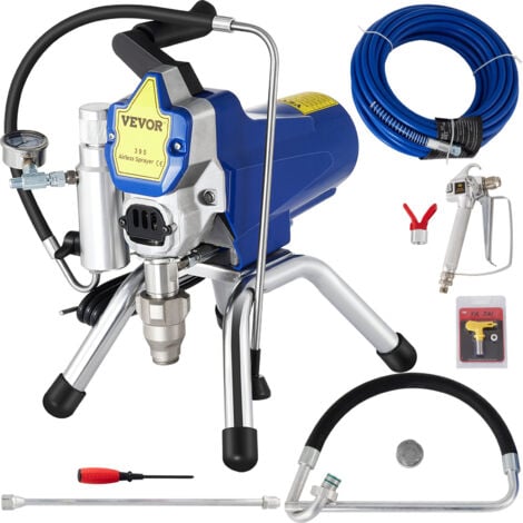 MOPHORN VEVOR Pulverizador de Pintura sin Aire de Alta Presión 2200 W Máquina de Pulverización de Pintura 2,4 L / Min Color Azul Pulverizador Coche Pulverizador de Pintura Airless Profesional