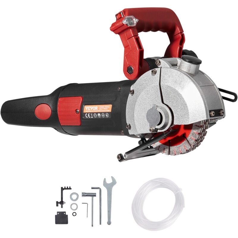 Vevor - Decoupeuse de Cannelure de Mur Rainure Profondeur 34 mm Machine de Decoupe de Rainures Murales 4800 w 220 v Decoupeuse Electrique de