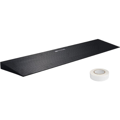 VEVOR Rampa per Soglia in Gomma Altezza 3cm Capacita Carico Max. 15 Tonnellate, Rampa per Soglia Tagliare Liberamente Dimensioni Generali 90x20x3 cm, Rampa Soglia Antiscivolo per Salita Facile 5,2 kg