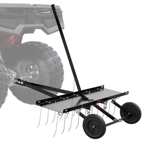 VEVOR Herse Traînée à Chaîne 2270x1210 Mm Niveleur D'Allée Avec 79 Dents Tapis De Traînage