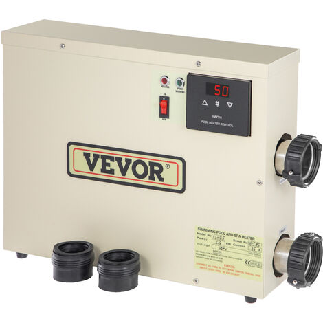 VEVOR Réchauffeur électrique Piscine Chauffe-Eau Chauffe-Piscine Spa 15 kW 380V