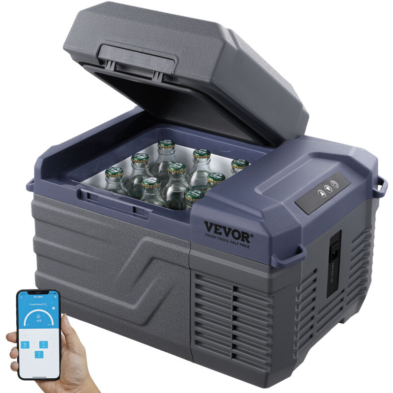 VEVOR Réfrigérateur Portable Pour Voiture Avec Contrôle Bluetooth Température Réglable 12L