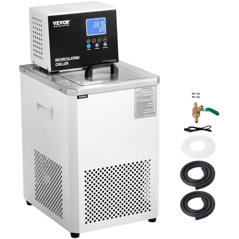 Vevor - Refroidisseur de laboratoire 6 l, pompe de circulation de refroidissement de laboratoire -5100 ℃, ecran lcd, refroidisseur refroidi par eau a
