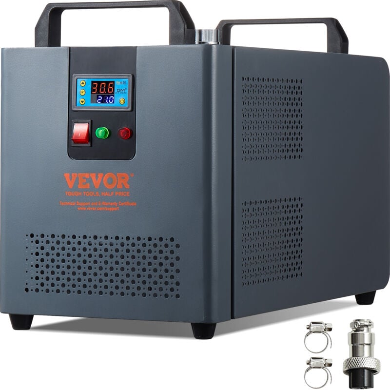 Vevor - Refroidisseur deeau industriel, KH-6000, systeme de refroidissement par eau industriel 200 w avec compresseur, reservoir deeau 12 l, 7,8