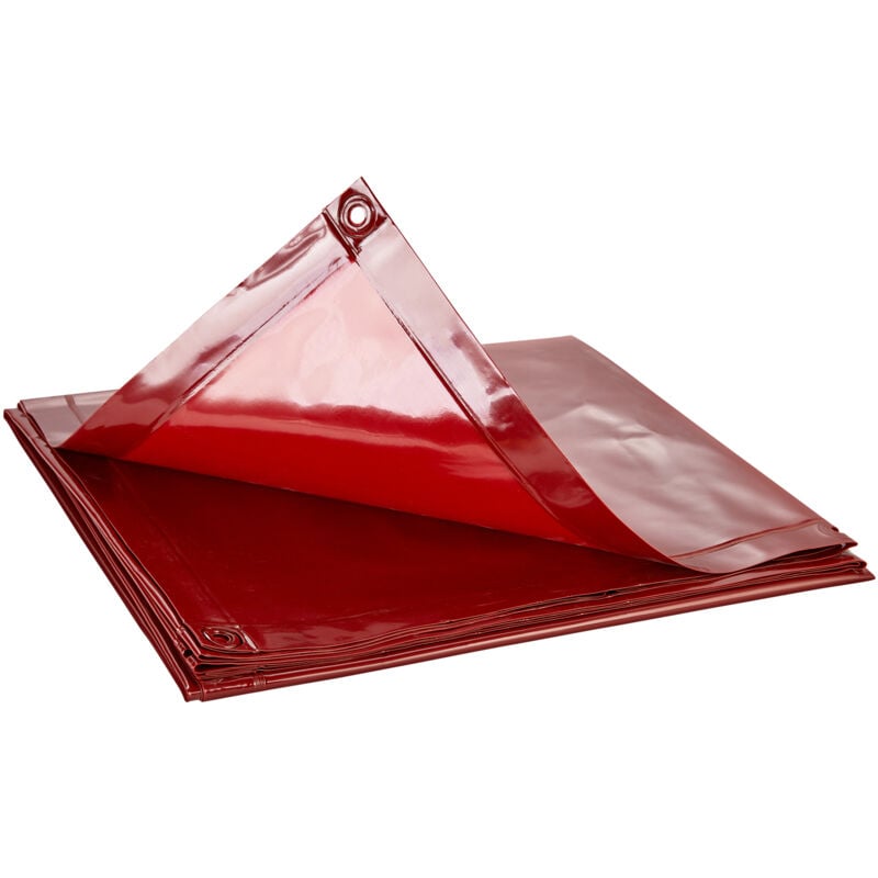 Mophorn - vevor Rideau de Soudage 1,8x1,8 m Ecran Rideau de Protection pour Soudure Suspendu Vinyle Ignifuge Portable Leger avec Protection uv a 6
