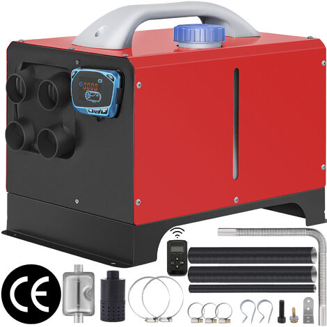 VEVOR VEVOR Riscaldatore ad Aria Diesel, 12V 5KW Riscaldatore di Parcheggio  a 1 Foro, con Interruttore LCD e 2 Silenziatori, Kit Completo di  Riscaldamento da Parcheggio Air Heater per Auto Camion Barca