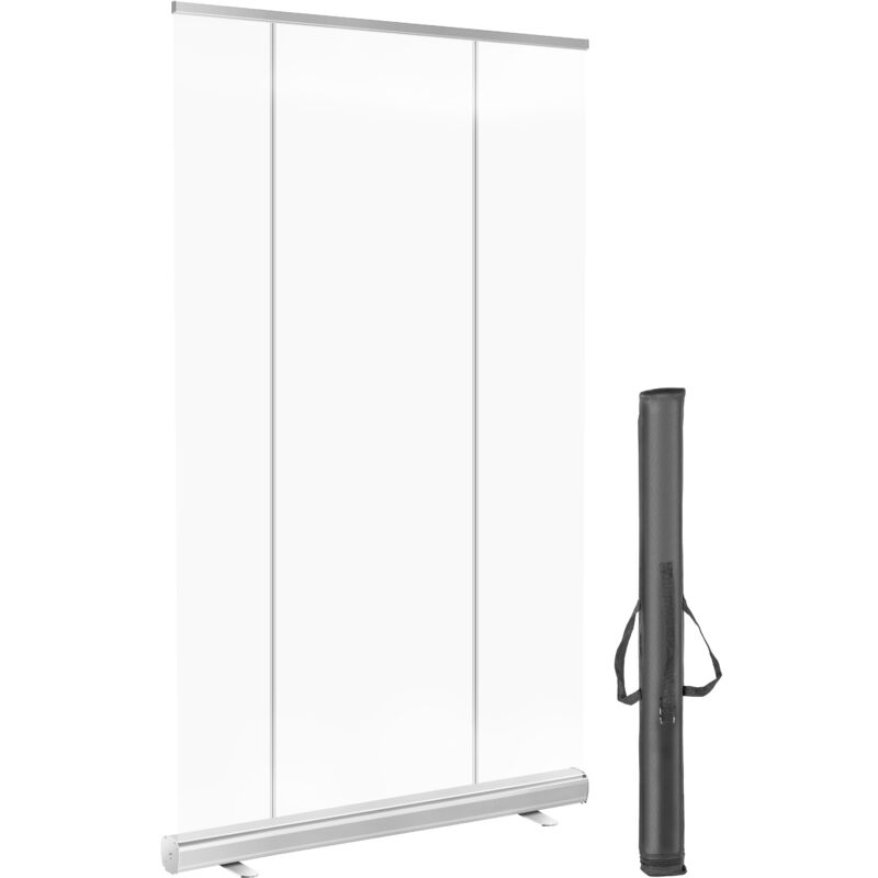 Vevor Roll Up de Protection Transparent 121x200cm Paroi de Separation Enroulable en pet Paravent Transparent Anti-Eternuements Portable Barriere de