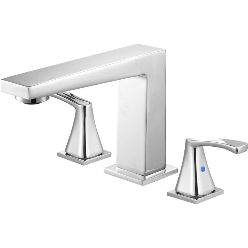 Vevor Roman Tub Faucet, 3 Hole Waterfall Bathtub Faucet, Bath Tubs Faucets Set With 2 Handles, Roman Tub Faucets Deck Mount For Pet Washing, Baby