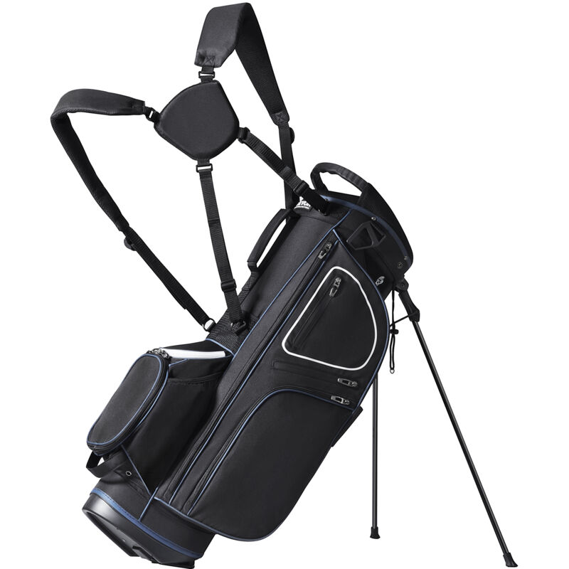 Vevor - Sac de Golf 89 cm, Sac Chariot pour Clubs de Golf avec Separateur de 14 Compartiments et 11 Poches, Organisateur sur Roulettes en Polyester,