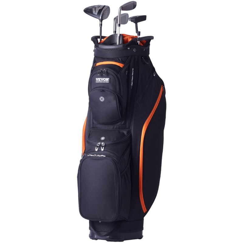 Sac de Golf 92 cm, Sac Chariot pour Clubs de Golf avec Separateur de 14 Compartiments et 13 Poches, en Polyester, avec Poignees, Housse