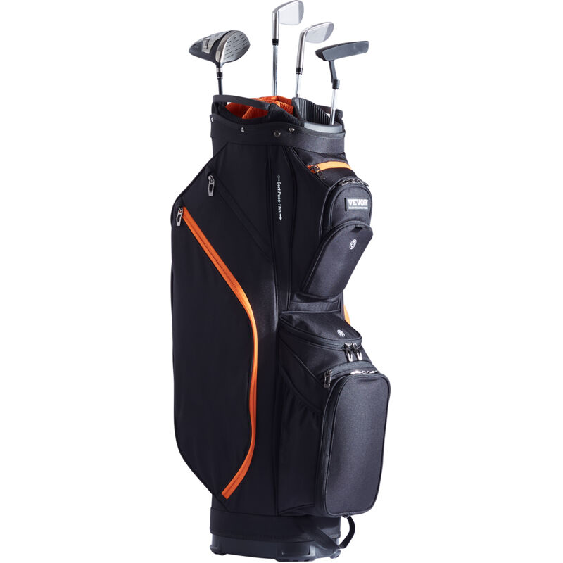 VEVOR Sac de Golf 92 cm, Sac Chariot pour Clubs de Golf avec Separateur de 14 Compartiments et 13 Poches, en Polyester, avec Poignees, Housse