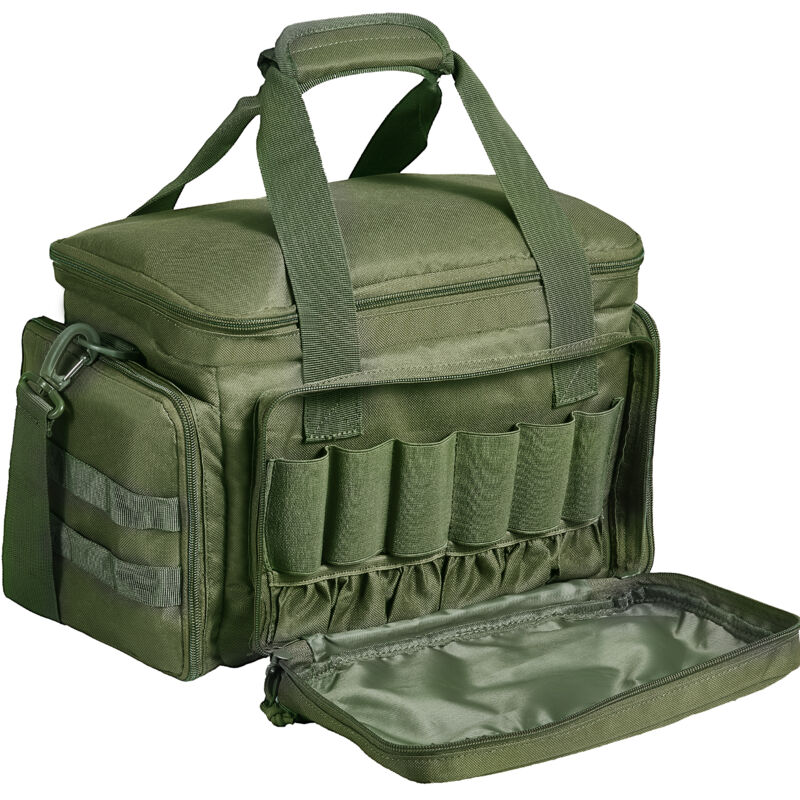 Sac de tir pour 4 pistolets, sac de tir tactique avec 3 cloisons amovibles et 6 chargeurs, sac dearme de poing pour pistolet de chasse en plein air