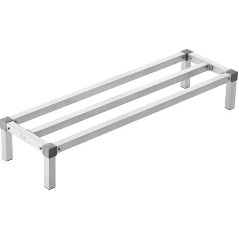 VEVOR Scaffale a Cuneo in Alluminio, 121,9x35,5x20,3 cm, Scaffale Commerciale, Portata 454 kg, Montaggio Facile, Scaffale a Cuneo per Conservazione Alimenti a Pavimento, in Ristoranti, Cucine, Garage