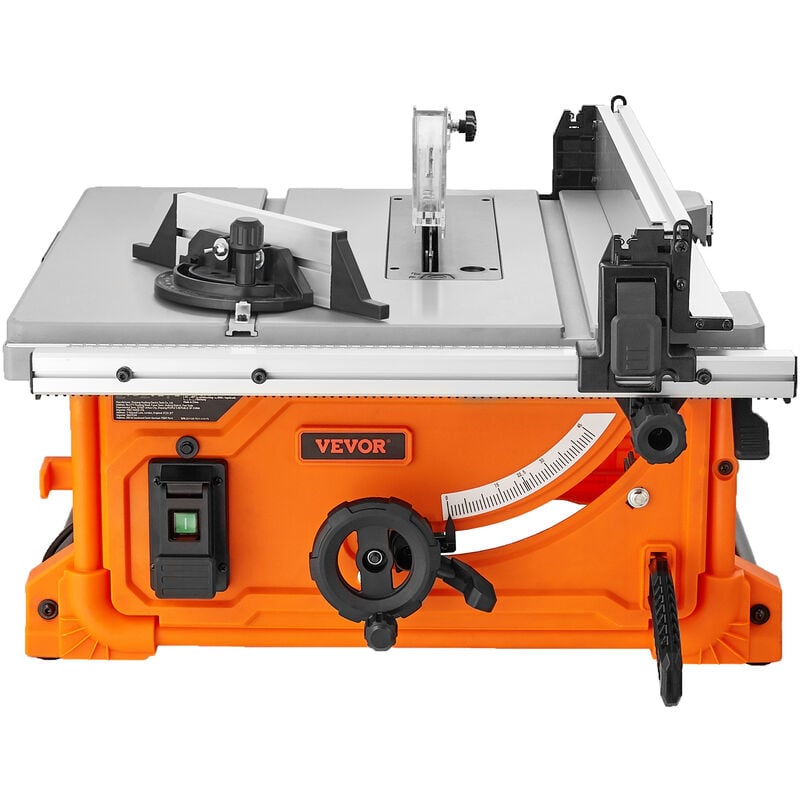 Mophorn - Scie a table 10 pouces 8 a, capacite de coupe maximale de 25 pouces Vitesse de coupe de 4400 tr/min Lame de 40 dents Scie a table compacte