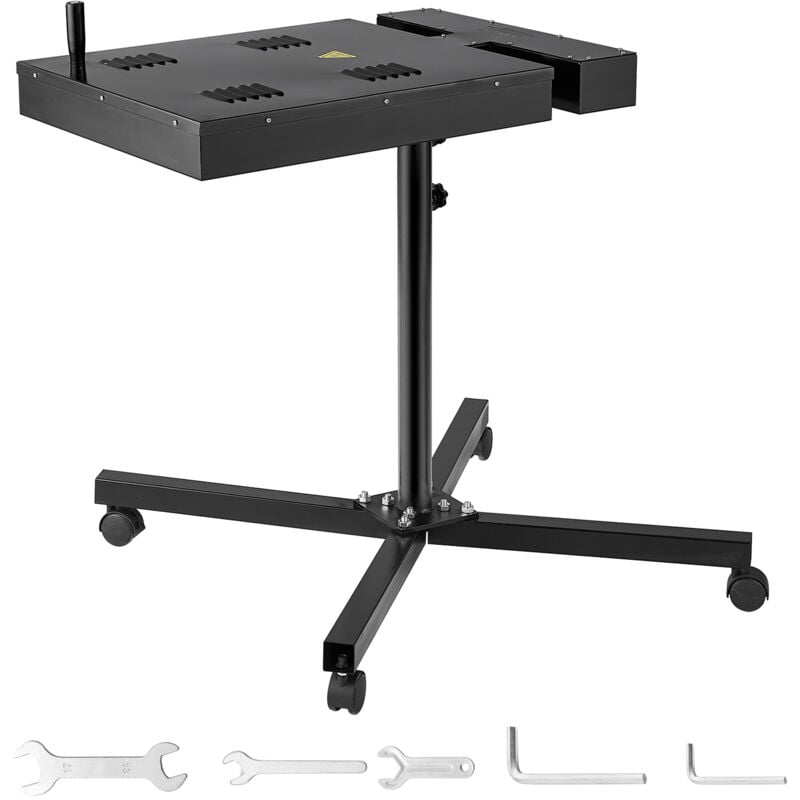 Vevor Sechoir Flash pour Serigraphie 45x45 cm, Sechoir de Serigraphie Controle de Temperature de -17 a 399 ℃, Haute Puissance, avec Support Reglable