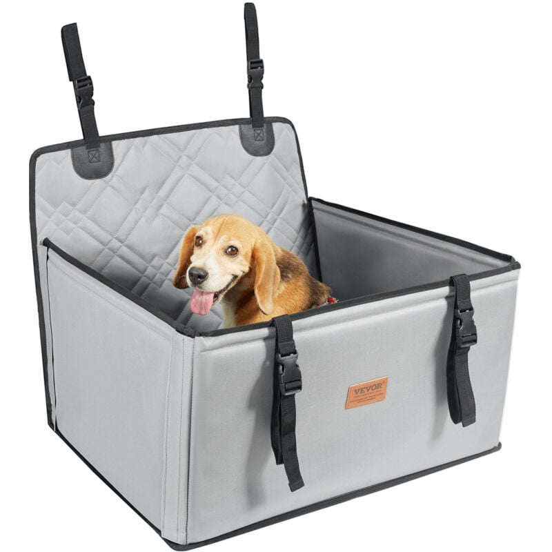 Vevor - Seggiolino Auto per Cani Taglia Piccola, Media e Grande, Carico max. 18kg, Seggiolino Auto per Cani Impermeabile, Guinzaglio di Sicurezza con