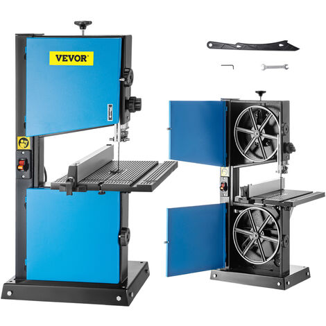 VEVOR Sierra de Cinta con Mesa 300W 0° 45° Sierra de Banda 150mm 229mm 220V
