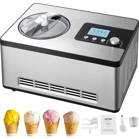 Machine à crème glacée semi pro deliciosa kitchencook - Conforama