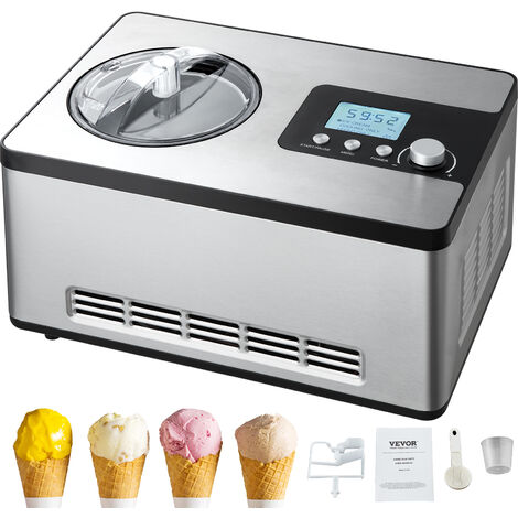 KITCHENCOOK Machine à crème glacée DELICIOSA - Noir pas cher
